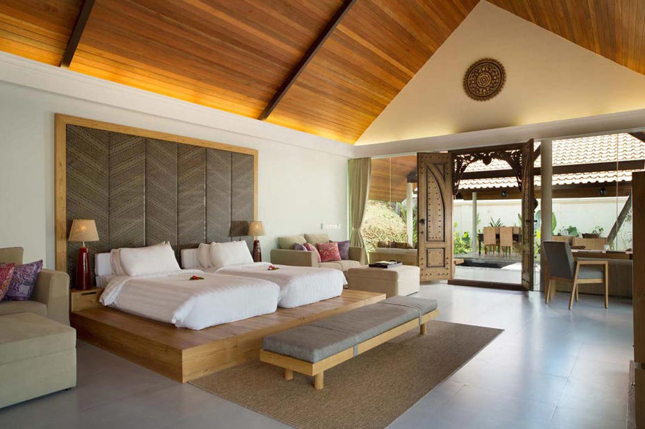 Yogyakarta-Borobudur-Indonesie-Plataran Resort en Spa Borobudur-slaapkamer - foto: Plataran Borobudur